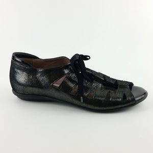 Beautifeel Sandals Black Gladiator Flats S10-16